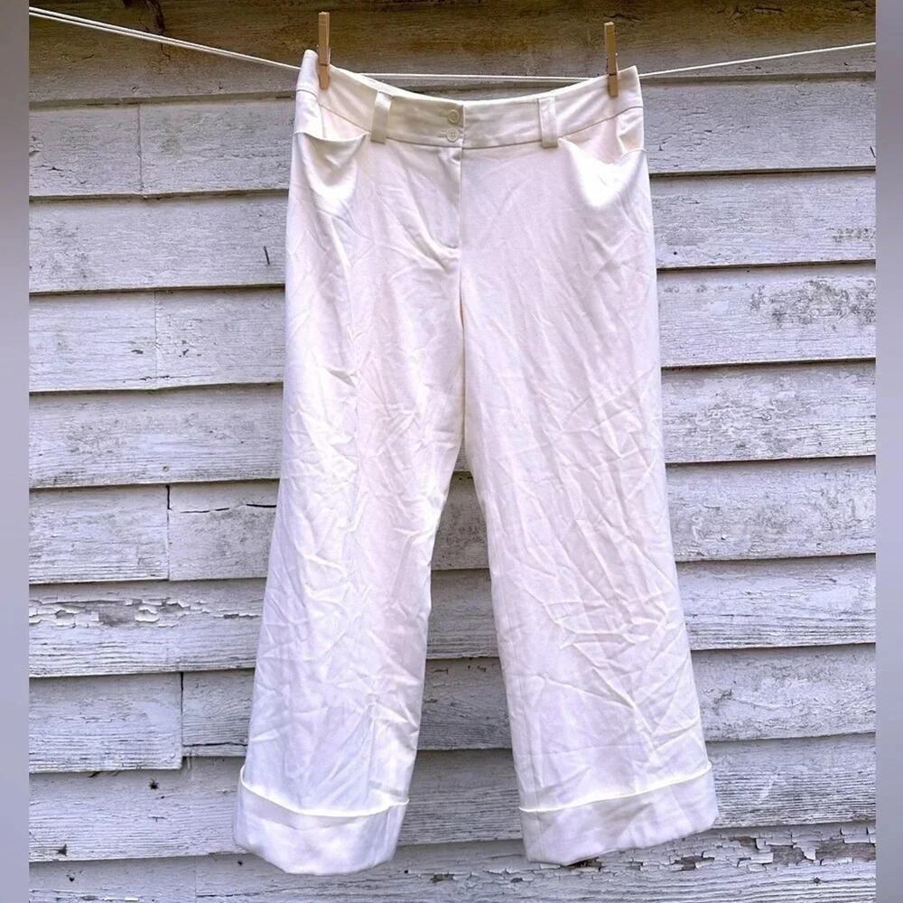 Lane Bryant Womens Paint style capris, deep hem in good condition size 14 P